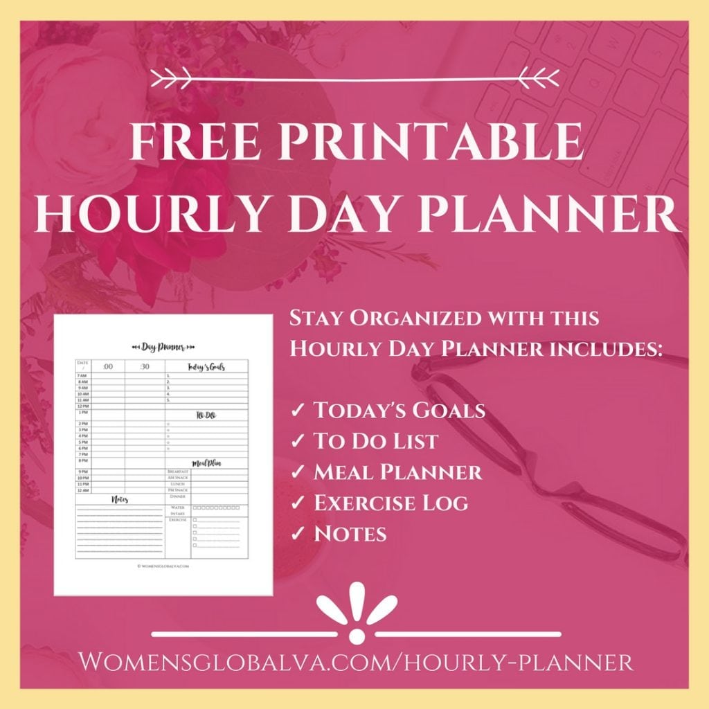 Free Printable Hourly Day Planner