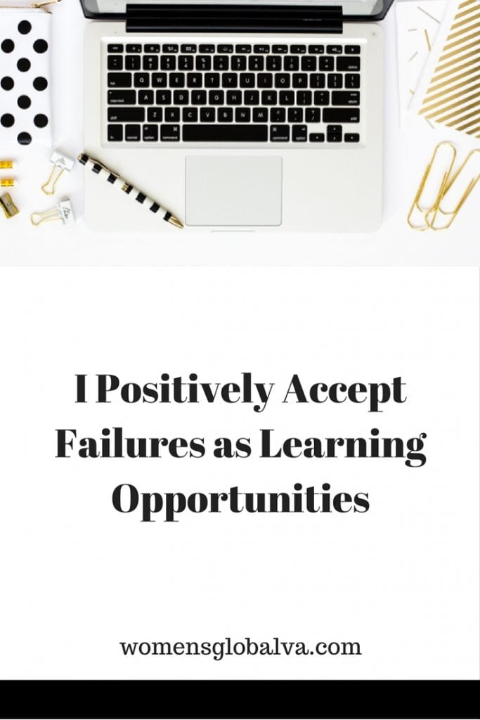 I Positively Accept Failures as Learning Opportunities