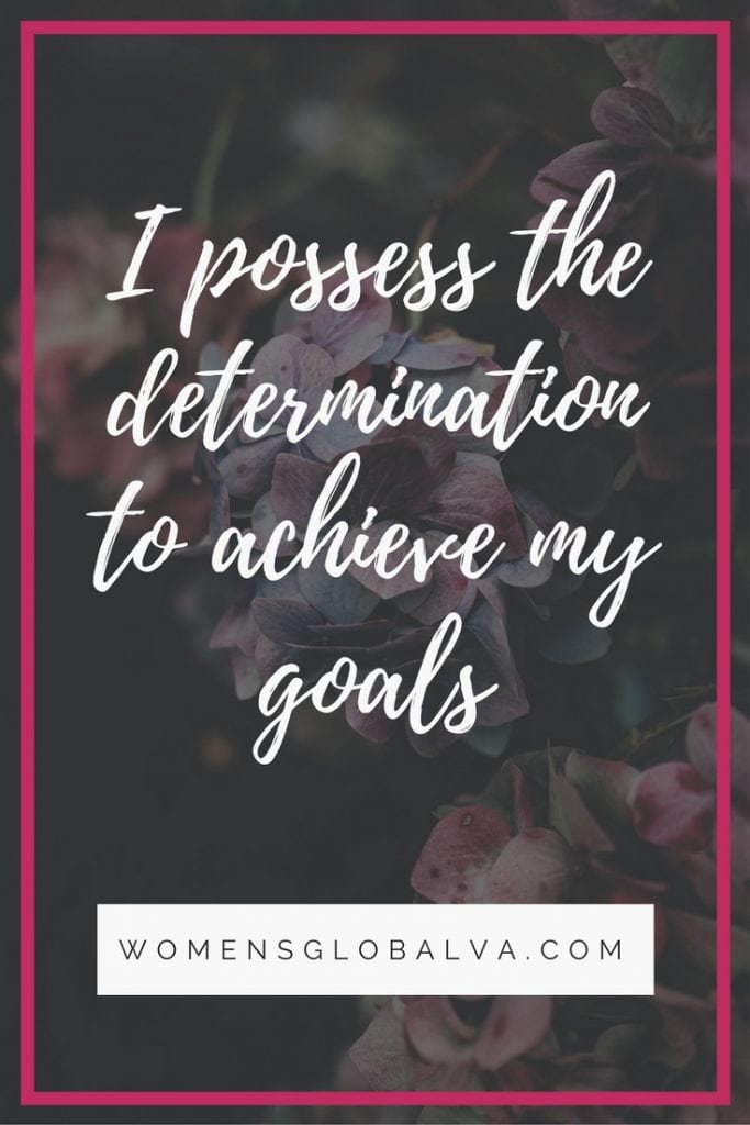 determination to achieve goals